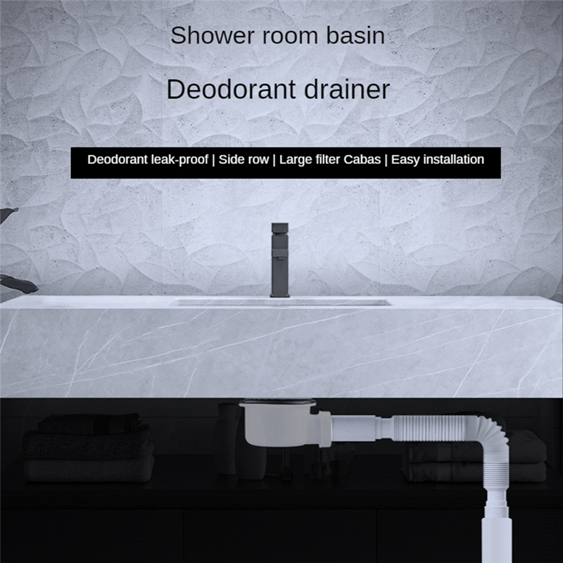 Low Profile Dusch ablauf verchromt abs Dusch wanne Siphon schlanker Abfluss 90mm 36 l/min Wasser durchfluss, Trap Side Drain