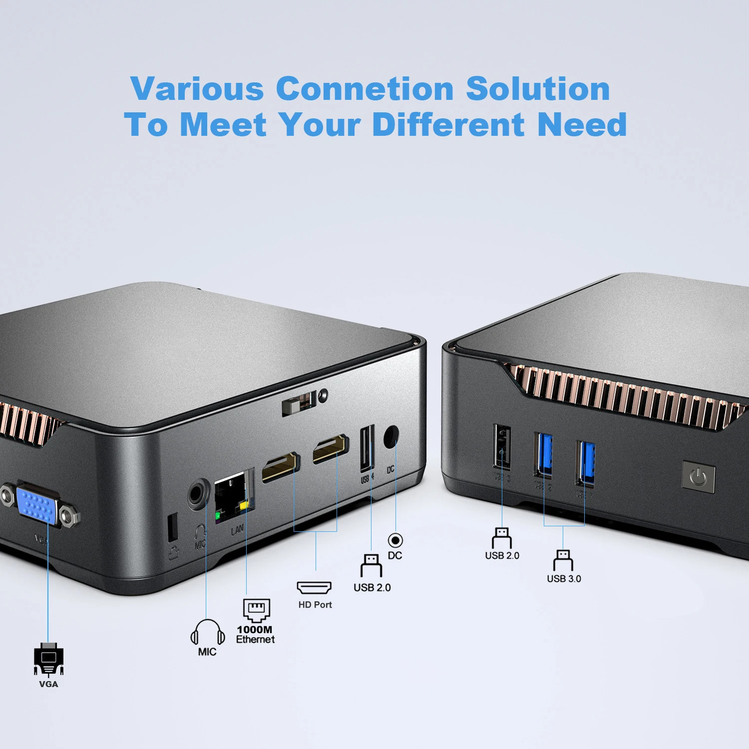 GK3 Plus Mini PC Intel Twin Lake N150 8GB/16GB DDR4 256GB/512GB SSD WIFI5 1000M LAN BT4.2 VGA Windows 11 Gaming Computer