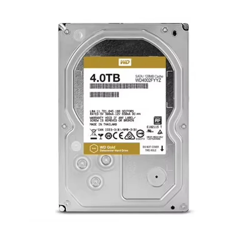 WD Gold 4TB（WD4002FYYZ）Enterprise Class Hard Disk Drive - 7200 RPM Class SATA 6 Gb/s 128MB Cache 3.5 Inch
