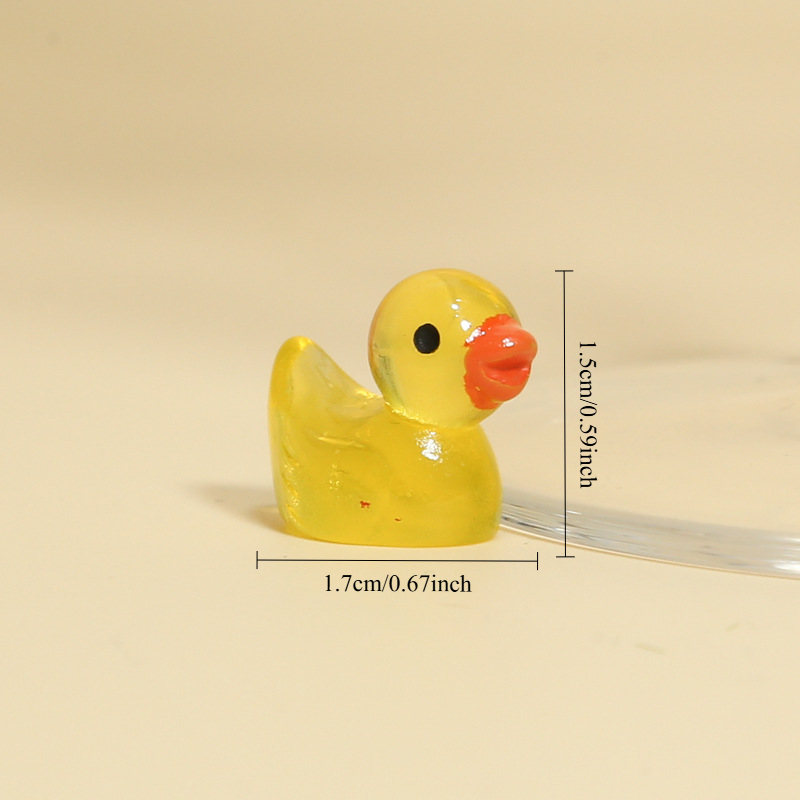 50 Mini Yellow Ducks Night Light Duck Accessories Mini Characters Mini Ducks Mini Landscape Home Decoration