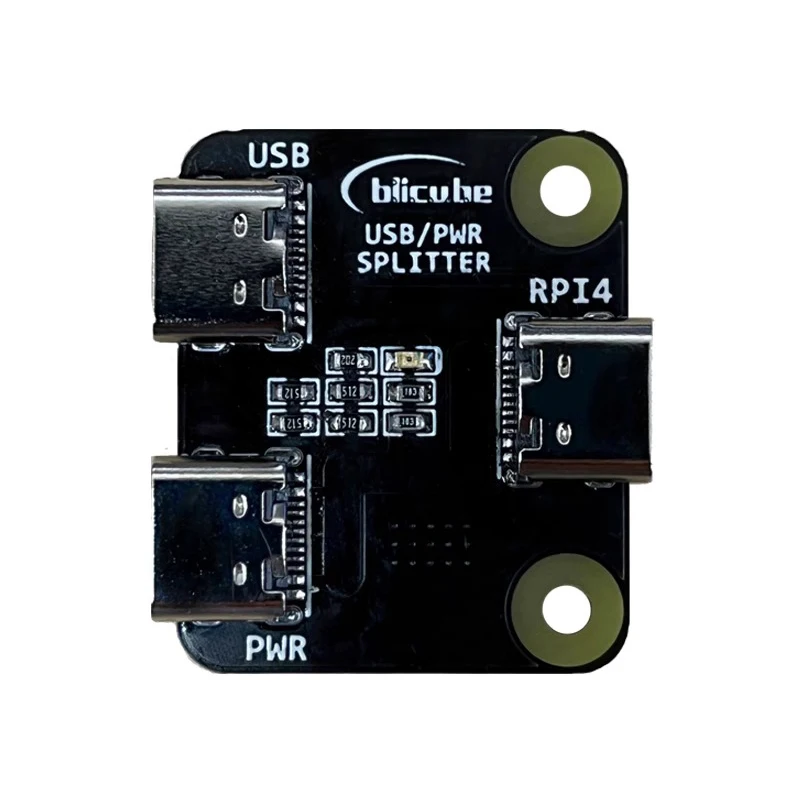 Divisor de corriente USB para Raspberry Pi BliKVM "KVM sobre IP", compatible con HDMI, CSI 1 en 2, divisor de corriente tipo C