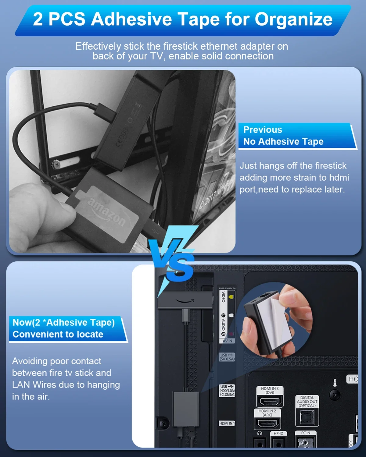 Ethernet-адаптер ELECTOP для Fire TV Stick, Ethernet-адаптер Micro USB к RJ45, совместимый с Fire TV Stick 2/3/4K/4K Max