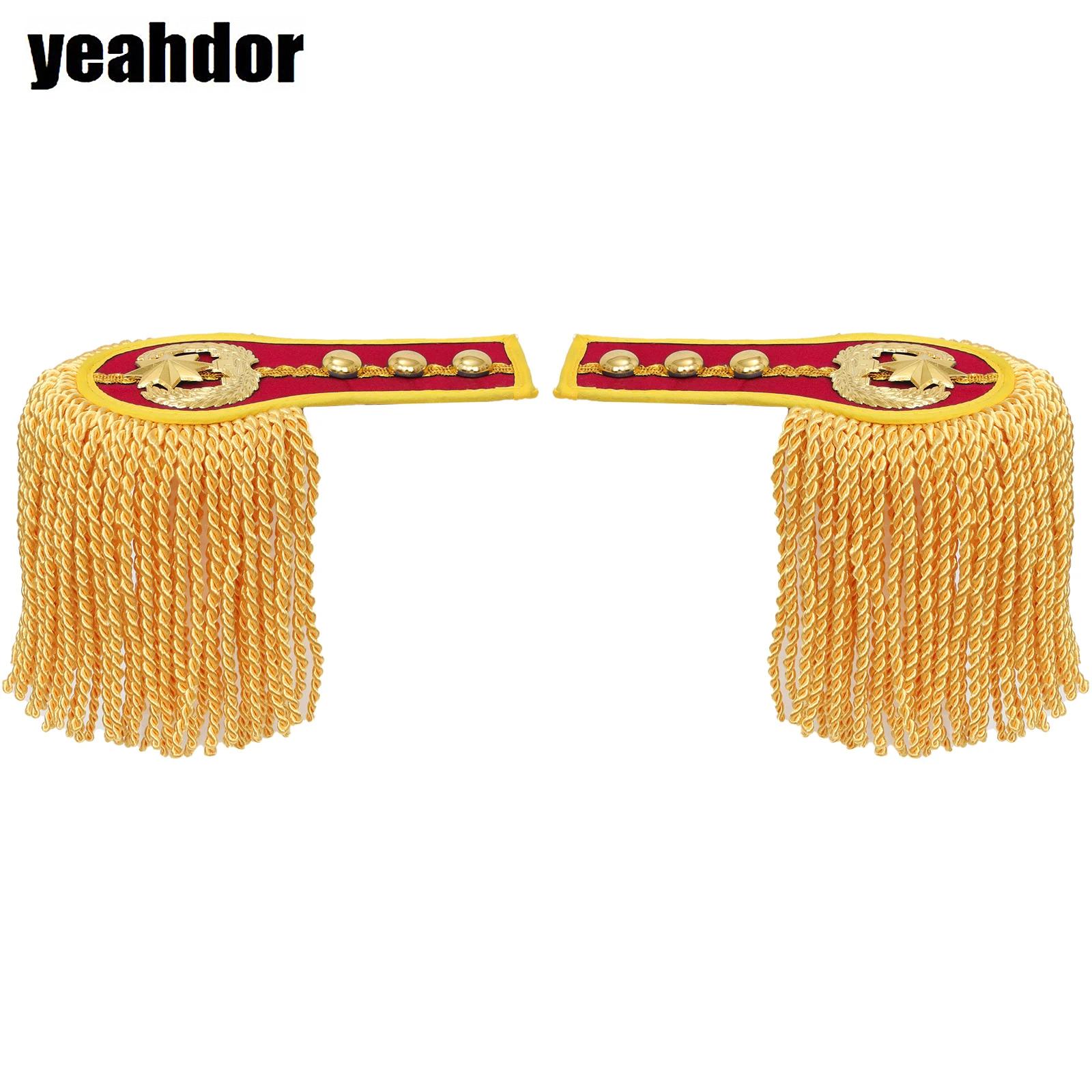 Trommel Horn Band Quaste Schulter Abzeichen Fransen Kette Applikation Epaulet Kleidung Kostüm Zubehör für Uniform Passende Party