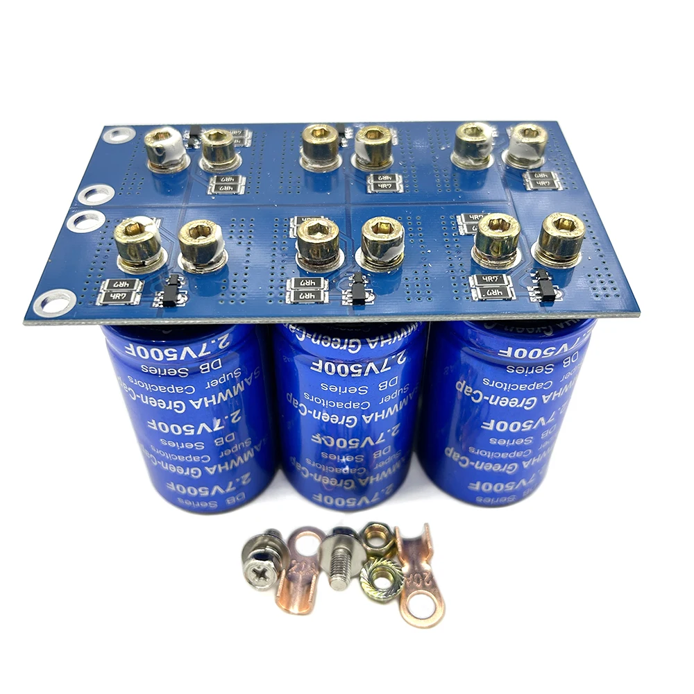 1Set SAMWHA Green-Cap 16V83F Supercondensator Automotive Rectifier Module With Screw Protection Plate 2.7V500F Condensator
