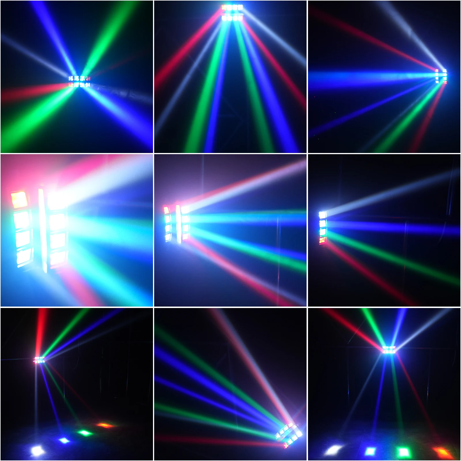 Yiflamefly 60W Moving Head DJ Lights RGBW Stage Lights Mini Spider Lights DMX512 Control For DJ Party Bar Disco Show Wedding