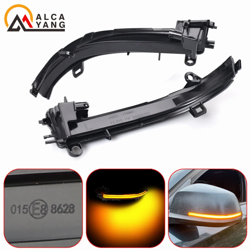 LED Năng Động Nhan Mặt Gương Tuần Tự Sáng Đèn Cho Xe BMW 1 2 3 4 Loạt F20 F21 F22 F23 f30 F31 F32 F33 F34 X1 E84 I3