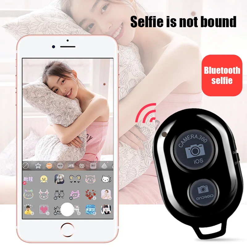 Mini Camera Bluetooth-compatible Remote Controller Photo Shutter Release Button Phone Selfie For IOS/Android Smartphones