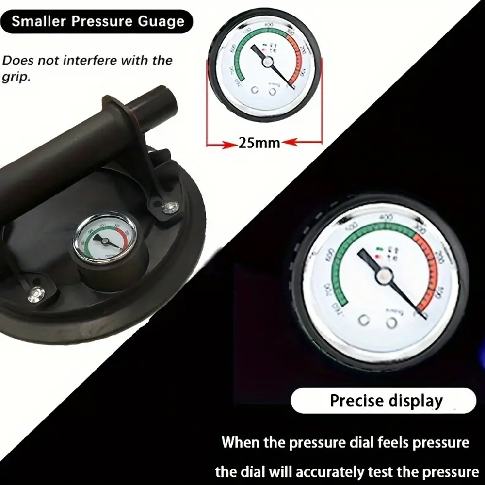 8 Inch Vacuum Suction Cup Glass Sucker 200/250kg Loading Capacity Heavy Duty Vacuum Industry Spreader to Tile Windshield Window