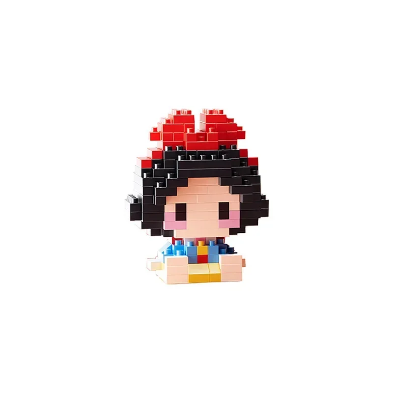 Disney Stitch Princess Series Children's Puzzle Assembly Building Block Toy Anime Action Figure  NLNM