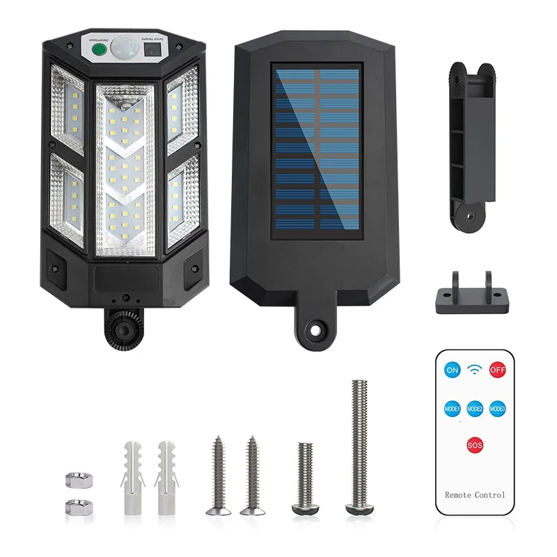 ใหม่ล่าสุดไฟ LED พลังงานแสงอาทิตย์ 9900LM กลางแจ้งโคมไฟพลังงานแสงอาทิตย์ Motion Sensor กันน้ํา IP65 สวนพลังงานแสงอาทิตย์ Street YARD Lanter ของขวัญ