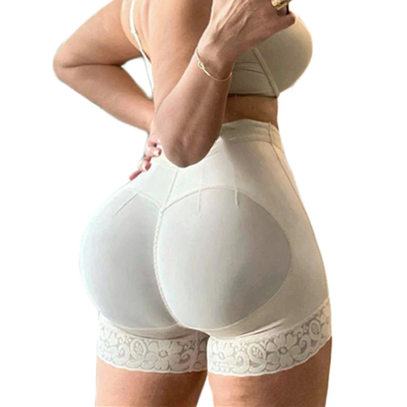 엉덩이 기중 장치 Shapewear 반바지 여성 가짜 부티 엉덩이 향상제 바디 셰이퍼 허리 트레이너 배꼽 컨트롤 팬티 바디 Shapewear Fajas