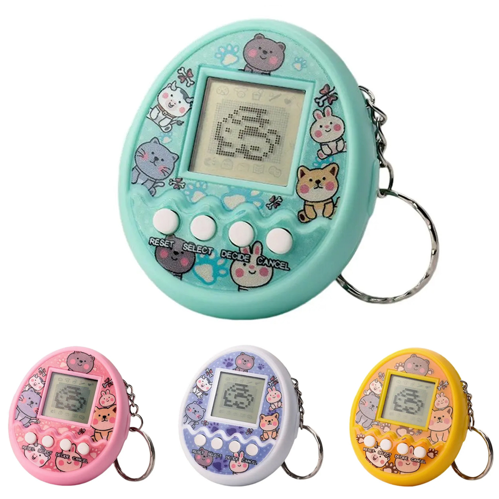 Animais de estimação eletrônicos jogo brinquedos virtuais tamagotchi em russo original alemão espanhol polonês animais digitais brinquedos para crianças criança pixel
