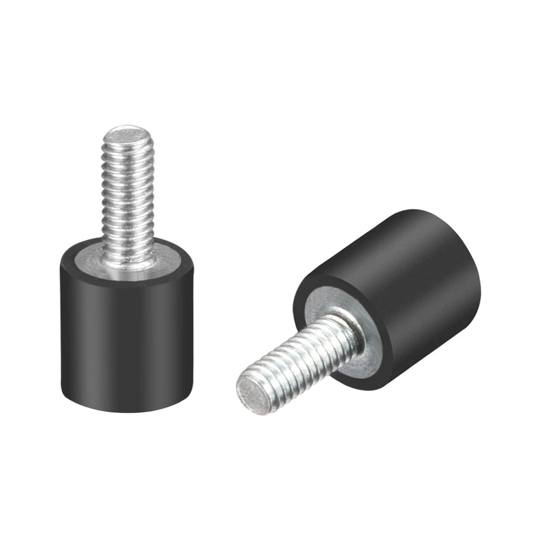 UXCEL 2 PCS M8/10 Chủ Đề Gắn Kết Cao Su Rung Cách Điện Hình Trụ Sốc Hấp Thụ với các Đinh Tán Chốt Ốc Vít Phần Cứng