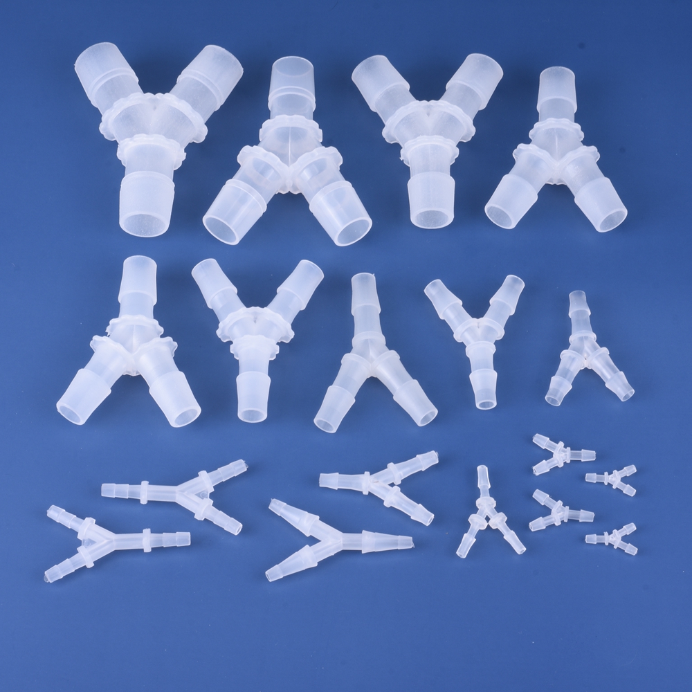 Y タイププラスチックパイプ継手 2.4-19.5 ミリメートルパゴダバーブ 3 ウェイ灌漑ジョイントホースコネクタ水族館パイプ継手ホーススプリッター