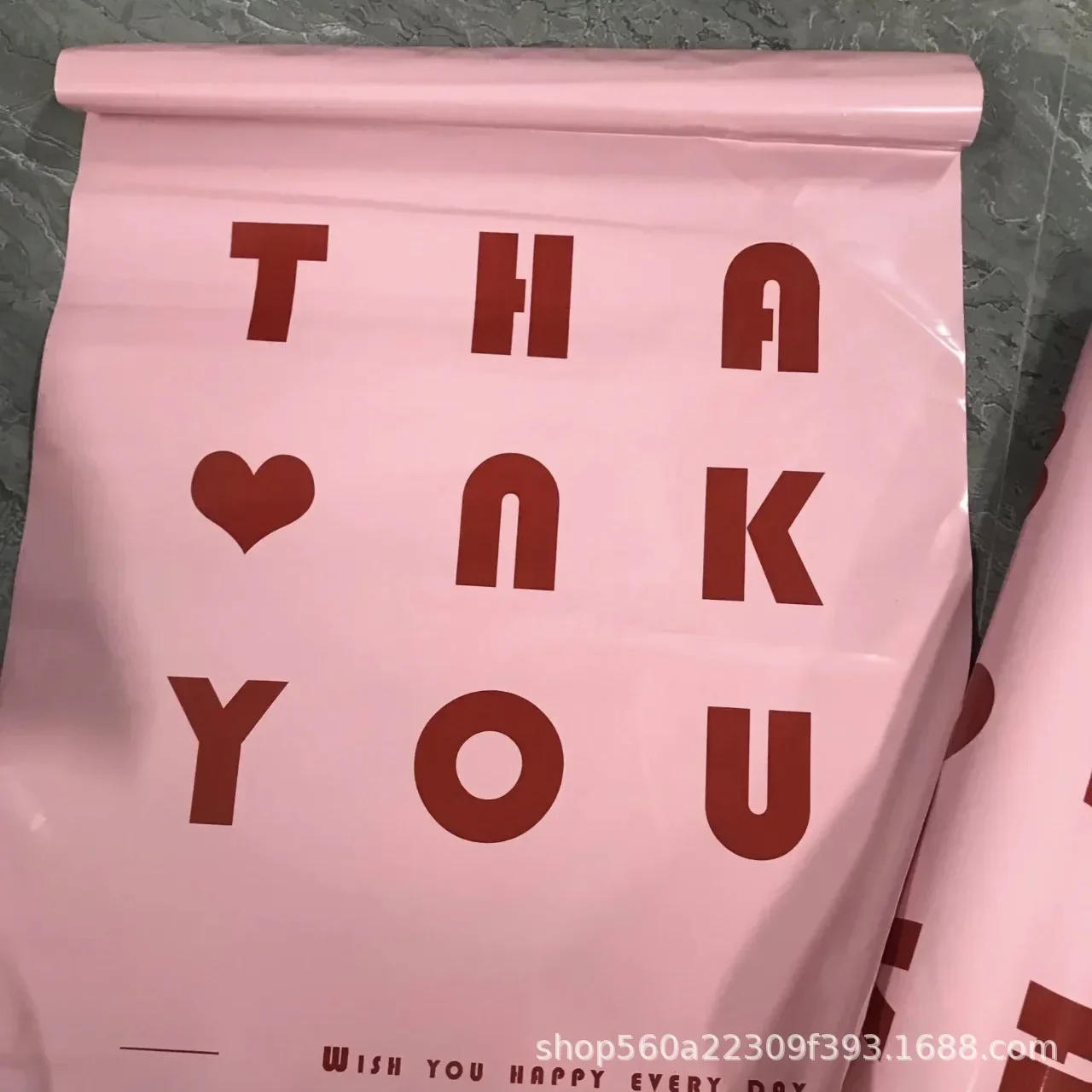 女性用ピンクのレタリングデザインの衣類バッグ,厚手,防水,10ユニット