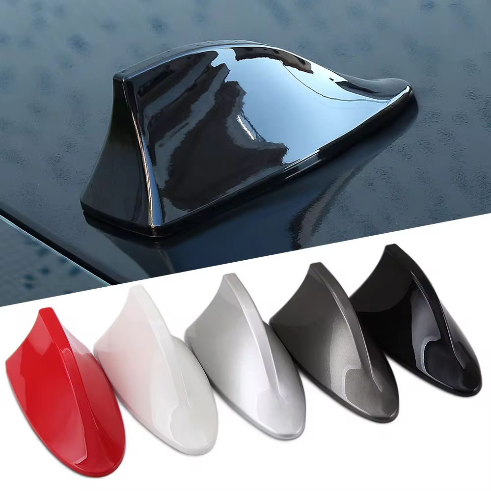 Car Radio Shark Fin Car Shark Antenna Radio FM Signal Design For All Automobiles Aerials Auto Exterior Styling Replacement Parts