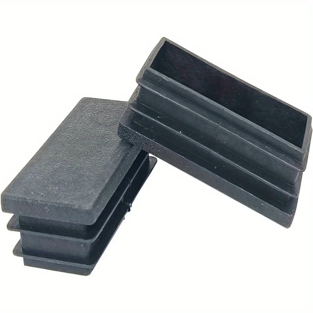 20mm×40mm Nero Copertura per mobili Rettangolo Gamba della sedia Tappo terminale Inserto Tappi per tubi protettivi Inserti per tubi in plastica