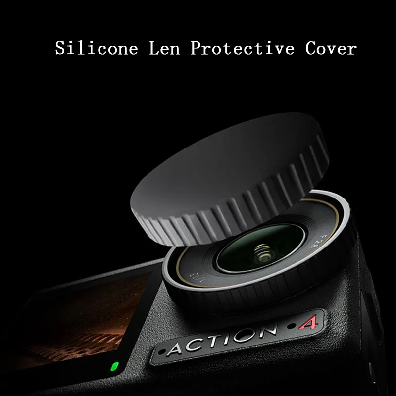 Camera Lens Dust Cover for DJI Osmo Action 5 Pro 4 3 Non Slip Silicone Dust-proof Protective Cover Case Cap for DJI Action 5 Pro
