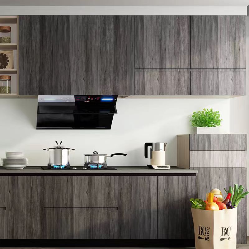 สติกเกอร์ปรับปรุงเฟอร์นิเจอร์กันน้ําลายไม้วอลเปเปอร์เดสก์ท็อปตู้ประตูตู้ PVC Self-กาวฟิล์มตกแต่ง