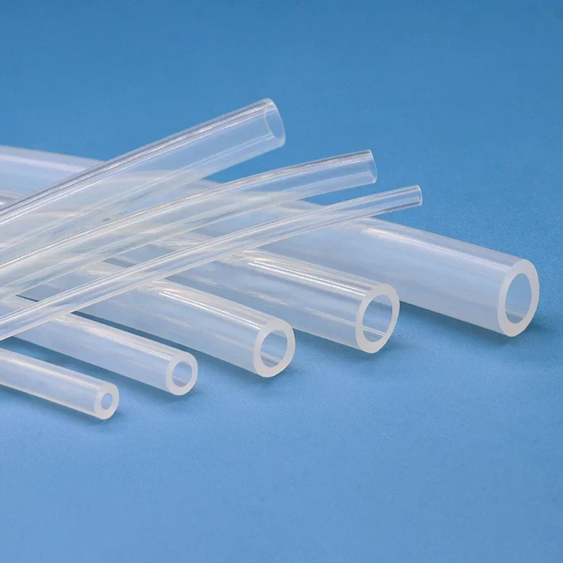 1/5/10M Lebensmittelqualität transparenter Silikonkautschukschlauch ID 0,5 1 2 3 4 5 6 7 8 9 10 12 mm Außendurchmesser flexibler ungiftiger Silikonschlauch klar