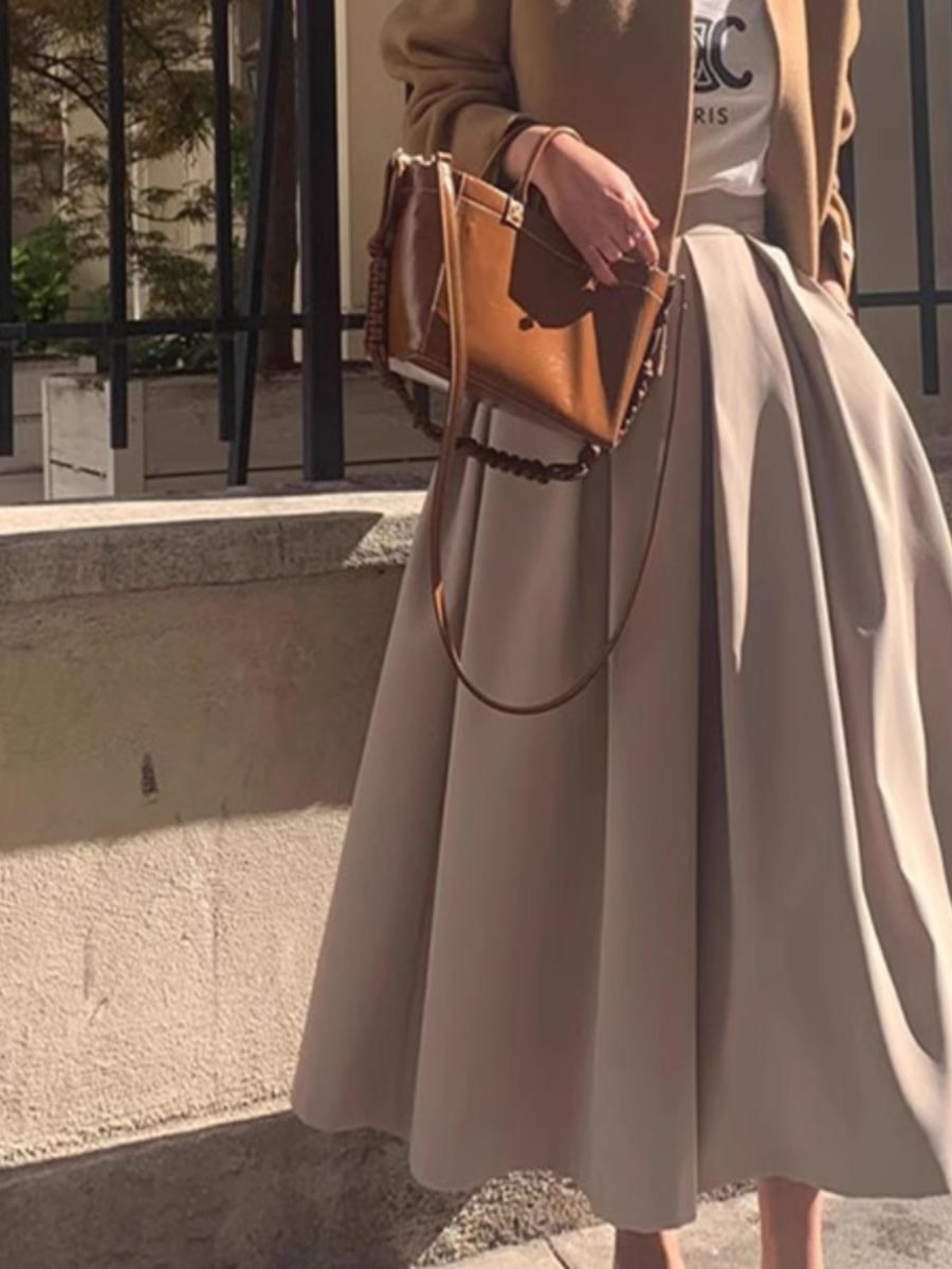 「MD」"A · Moda" Falda de primavera y otoño Traje adelgazante Hepburn Sle Vestido largo