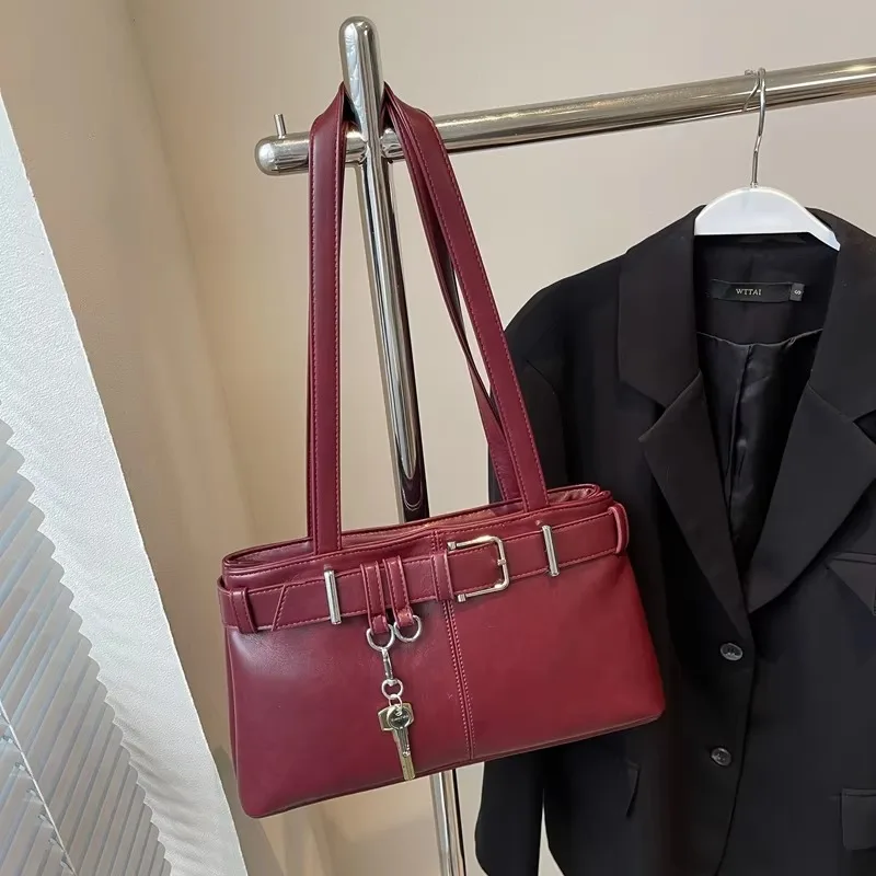 Bolsos de hombro informales con compartimento Interior sólido, bolsos de hombro de gran capacidad, gran oferta, bolsos para mujer con cremallera, bolsos de Pu para mujer