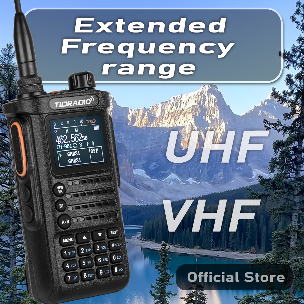 2 uds Gen TIDRADIO TD-H8 10W Walkie Talkie profesional Radio de emergencia de largo alcance receptor de Radio bidireccional portátil repetidores de búsqueda