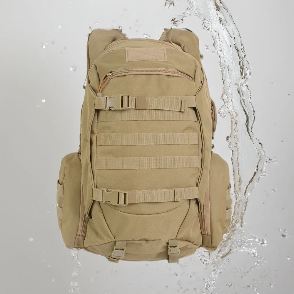45L 防水釣り狩猟バックパック屋外リュックサック戦術スポーツキャンプハイキングトレッキングバッグ