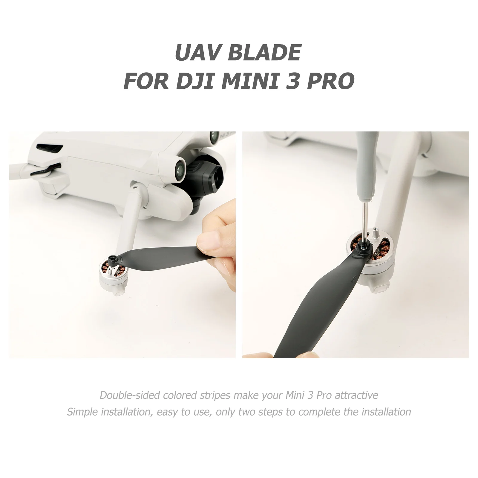 DJI 미니 3 프로용 탄소 섬유 프로펠러, 블레이드 교체, 경량 윙 팬, 예비 부품, 드론 액세서리, 8 개