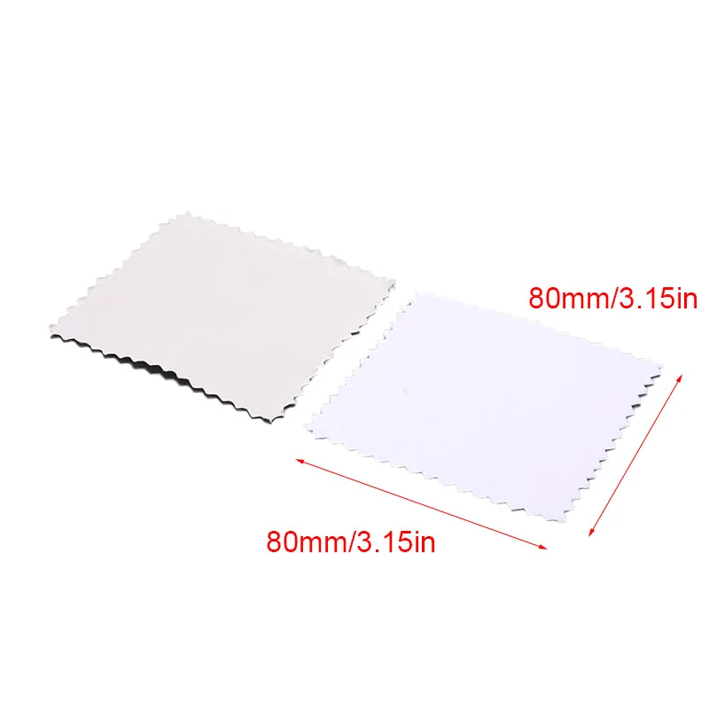 50ชิ้นผ้าขัดสีเงินทำความสะอาดเครื่องประดับผ้าทำความสะอาดเครื่องมือป้องกันการเสื่อมเสีย