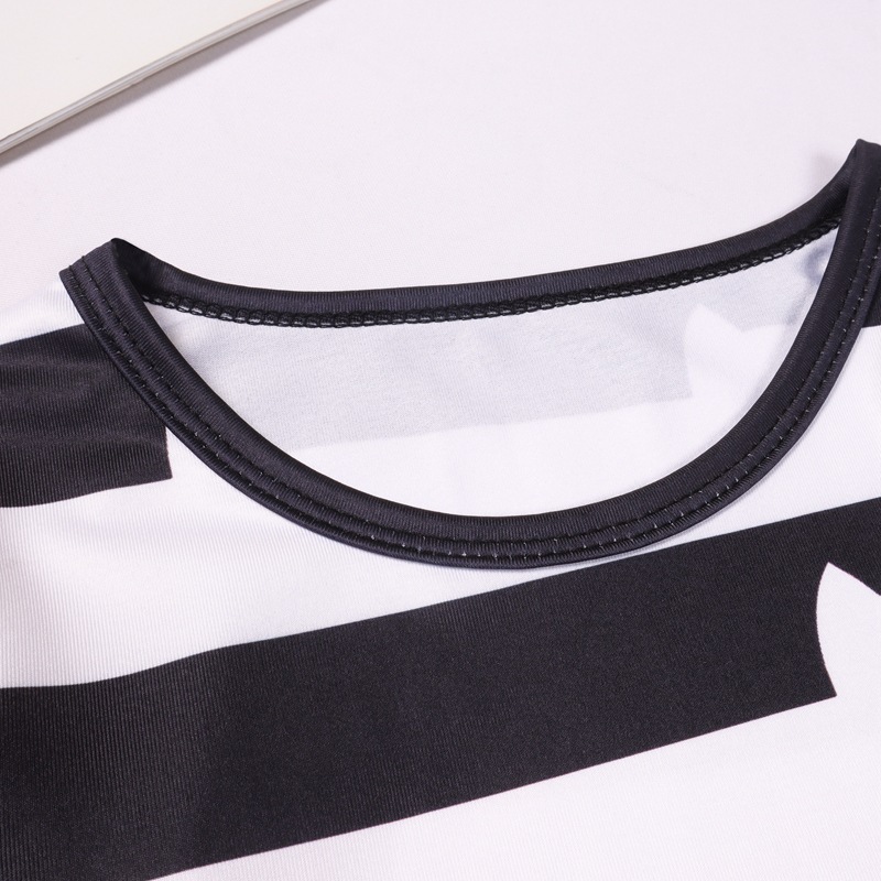 ギャビーのドールハウス黒と白のストライプトップス + ボトム 2 個トラックスーツ子供女の子ギャビー猫誕生日カーニバルコスプレ衣装