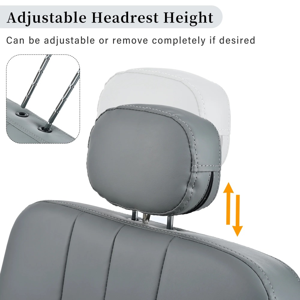 Barber Chair, Heavy Duty Salon Chair, Height Adjustable Hydraulic Barbershop Chair, 360° Rotation, Multi-Function Shampoo Chair