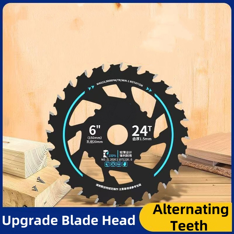 Efficiënte Energiebesparende Lithium Zaagbladen 5/5.5/6/6.5-inch Cirkelzaagblad Hout Snijden Zaagbladen Houtbewerking Legering Grinder