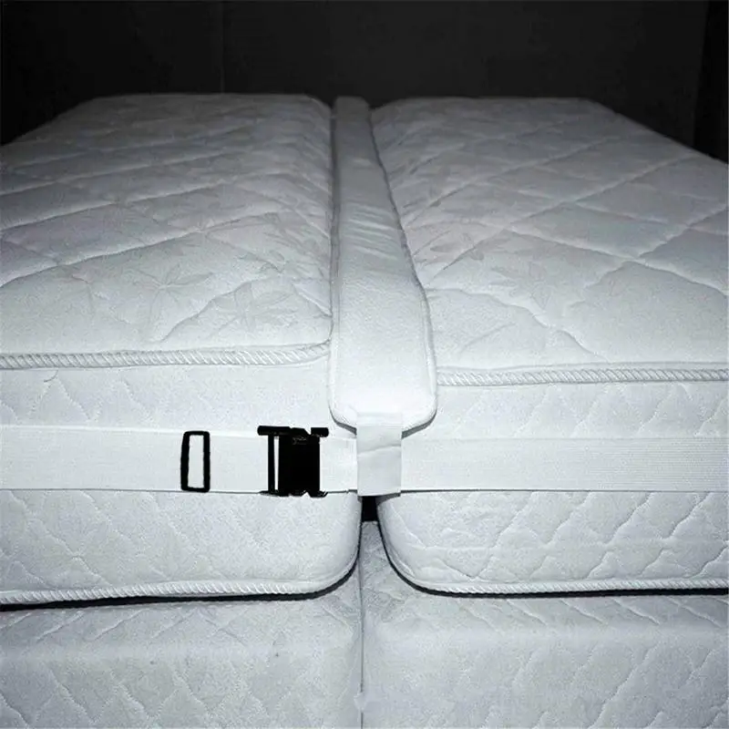 Kit convertidor de puente de cama doble a King, relleno de espacio de cama para hacer camas gemelas en conector King, conector de colchón para invitados