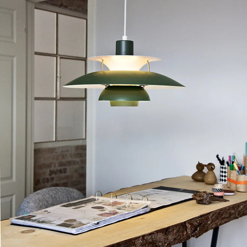Lampadario personalizzabile in vetro paralume in alluminio soggiorno sala da pranzo camera da letto balcone illuminazione passerella