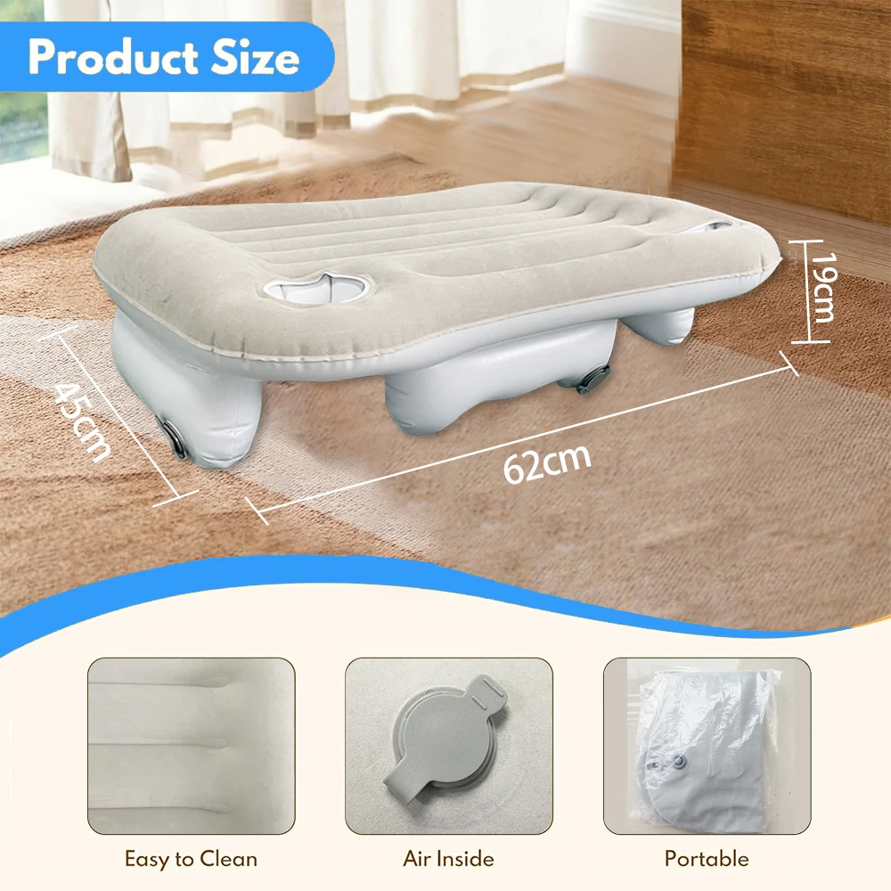Multi-functional Car Mattress Pillow For Sleep, Read, Eat, Put on Your Lap Play Notebook Laptop Arm Rest For Outdoor