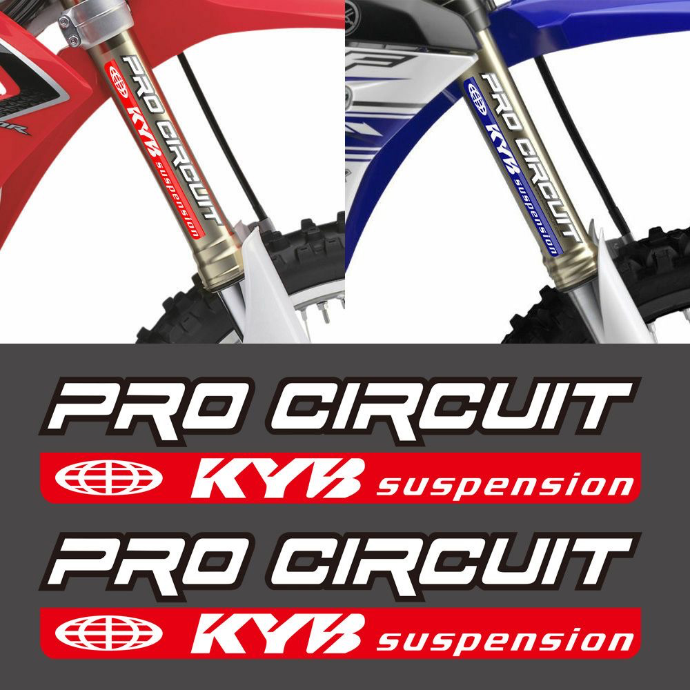 Reflective KYB Racing Suspension Shock Motorcycle Accessories Decal Sticker For Kawasaki Z900 MT07 Tmax Suzuki Benelli KTM Honda