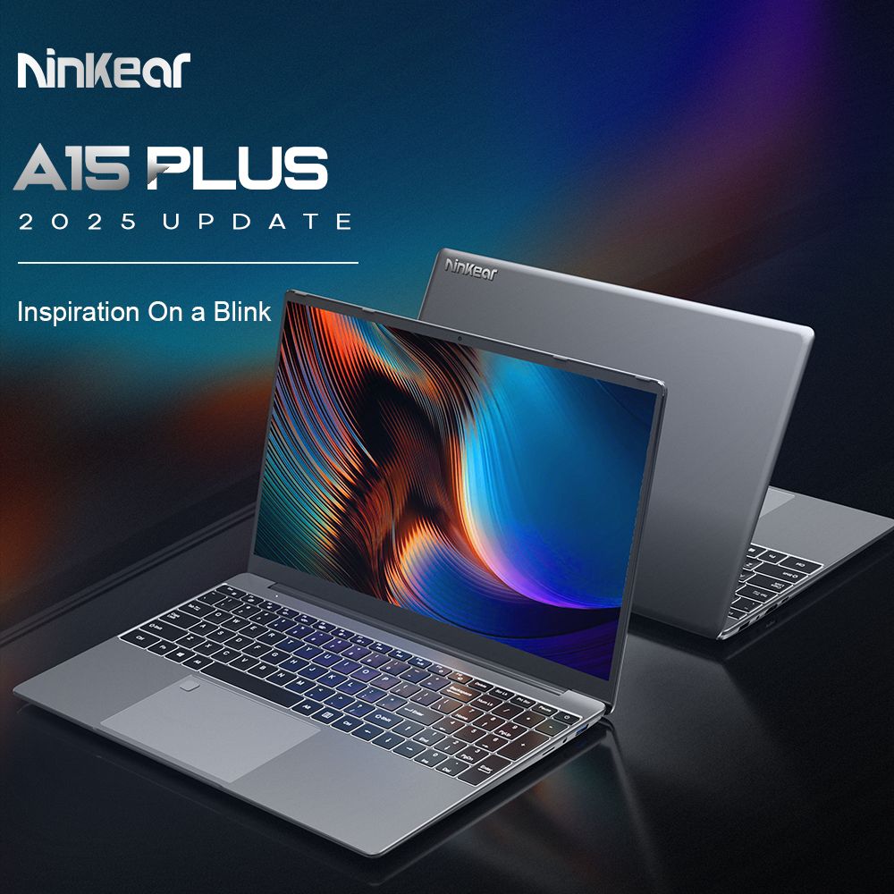 Ninkear a15 plus 15.6 ''Laptop, und Ryzen 7 5825u 8 Kerne 4,5 GHz, 1920*1080 ips Bildschirm, 32GB RAM 1TB SSD, 2,4g/5g WLAN, USB3.0 * 2