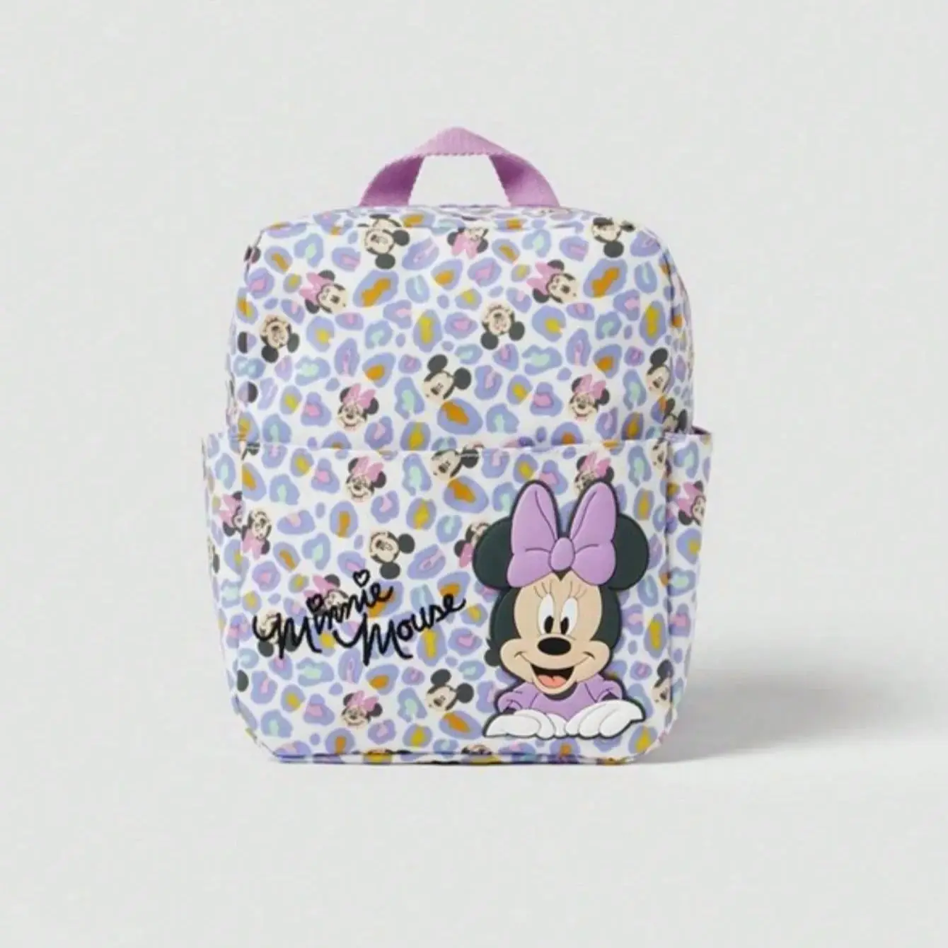 Plecak dziecięcy Disney, uroczy Myszka Miki i Minnie, dla dziewczynek, z nadrukiem kreskówkowym, duża pojemność, do przechowywania książek, do przedszkola, tornister dla niemowląt.