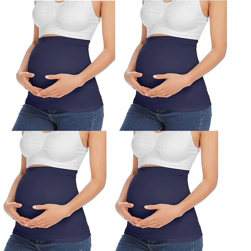 4 pacotes de faixa de barriga para gravidez, calças de maternidade e extensor de jeans para todos os aparadores e incluindo cuidados pré-natais pós-gravidez