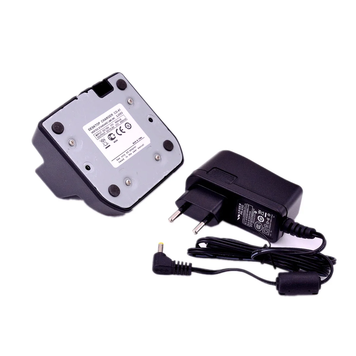 Desktop Rapid Charger Tray CD41 & AC Plug Adapter for Yaesu VX 8GR 8DR FT 1DR 1XDR 2DR 3DR FT5D HAM Radio Power Supply Accessory