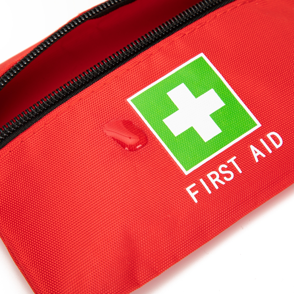 สีแดงถุงฉุกเฉิน First Aid BAG ขนาดเล็ก Travel Rescue POUCH ยากระเป๋าสําหรับรถบ้านสํานักงานห้องครัวกีฬาเดินป่า