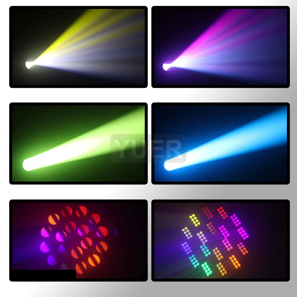 LED Moving Head Licht 200 W Strahl + Spot + 18 Rotierende Prismen + Regenbogen 12 Gobo 8 Farbe Effekt DJ Dmx Bühne Lichteffekt Licht Disco Bar