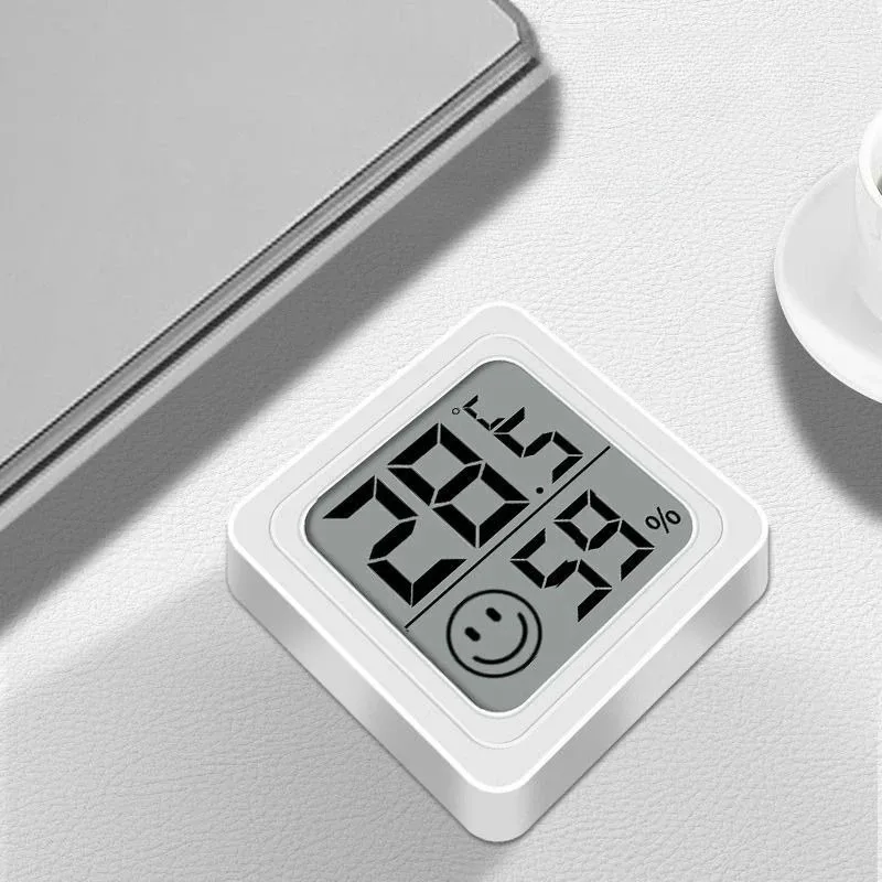 Mini Digital Thermometer Hygrometer LCD Display Indoor Outdoor Temperature Humidity Monitor Gauge Meter for Home Room Office