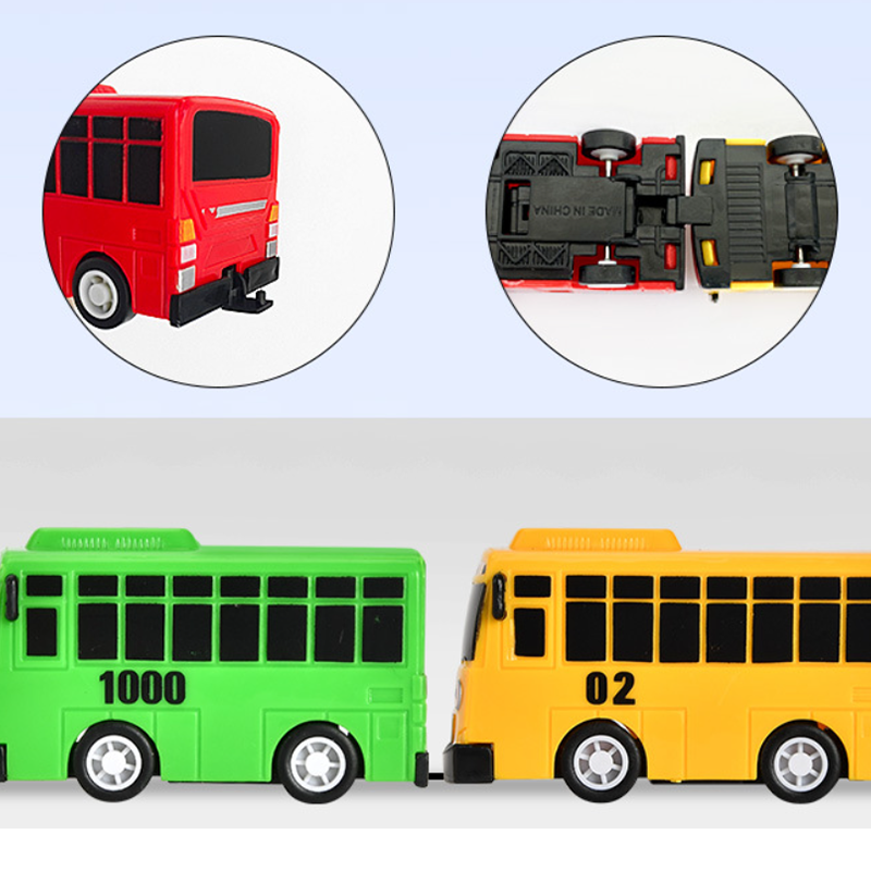 Mini Boomerang bus Pull Back Car can Open the Door Small Bus set Toys Educational toys for children