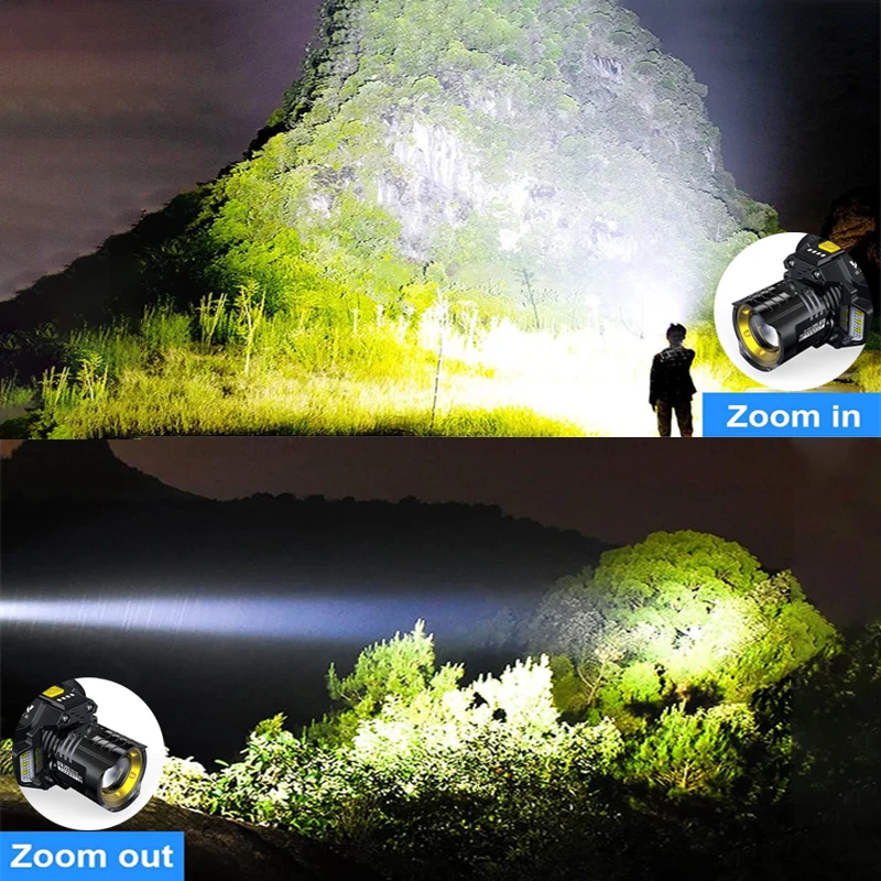 Linterna frontal con Sensor, linterna frontal LED, potente linterna frontal COB, batería integrada, recargable por USB, linterna para pesca y Camping
