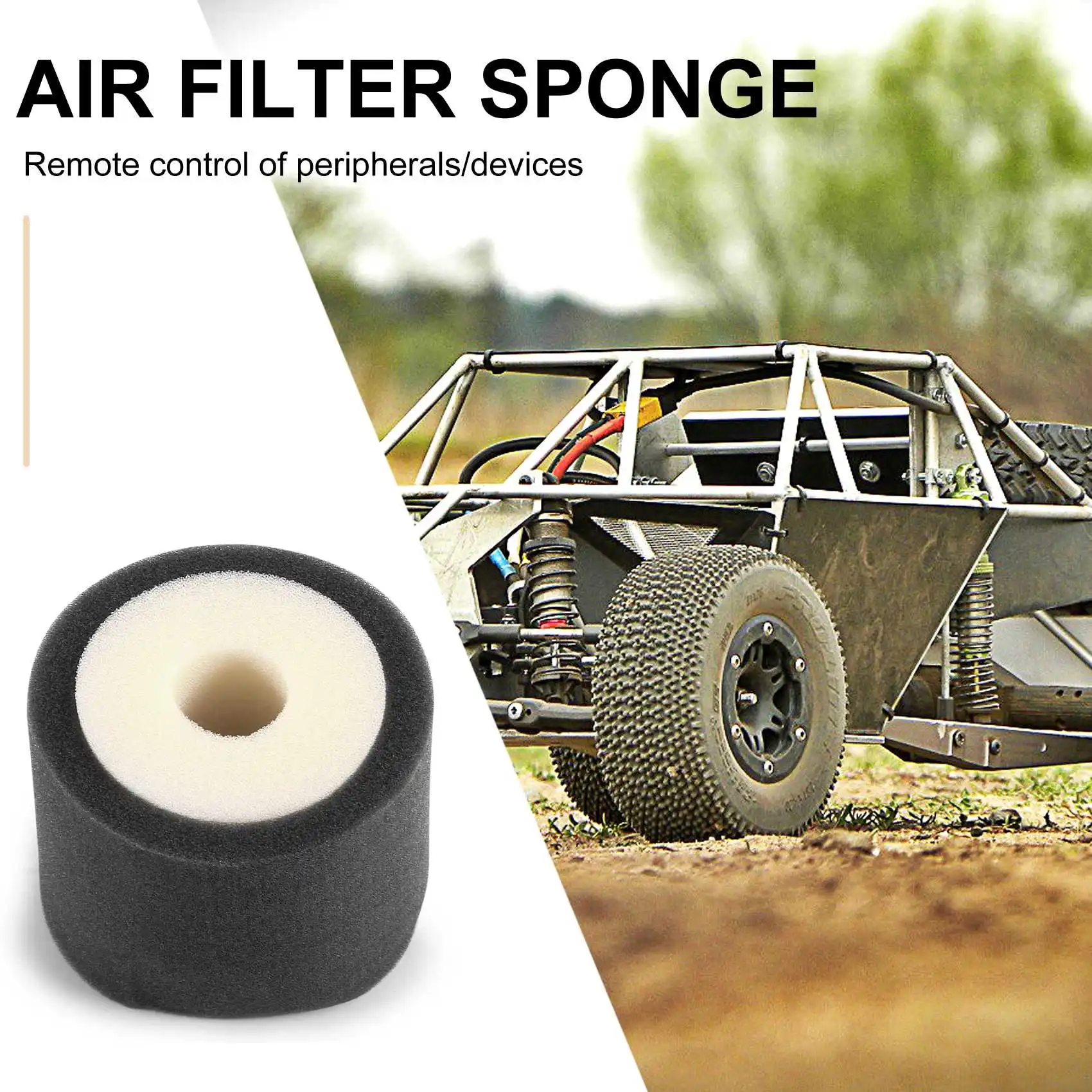 BABQ for 1/5 Baja Air Filter Foam Upgraded for 5B 5T SC RC King Motor Rovan Remote Control Filtration Cotton Part