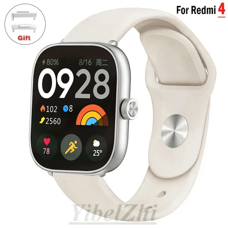 Pulsera deportiva para Redmi watch 4, correa de silicona suave, accesorios para reloj inteligente xiaomi mi band 8 pro