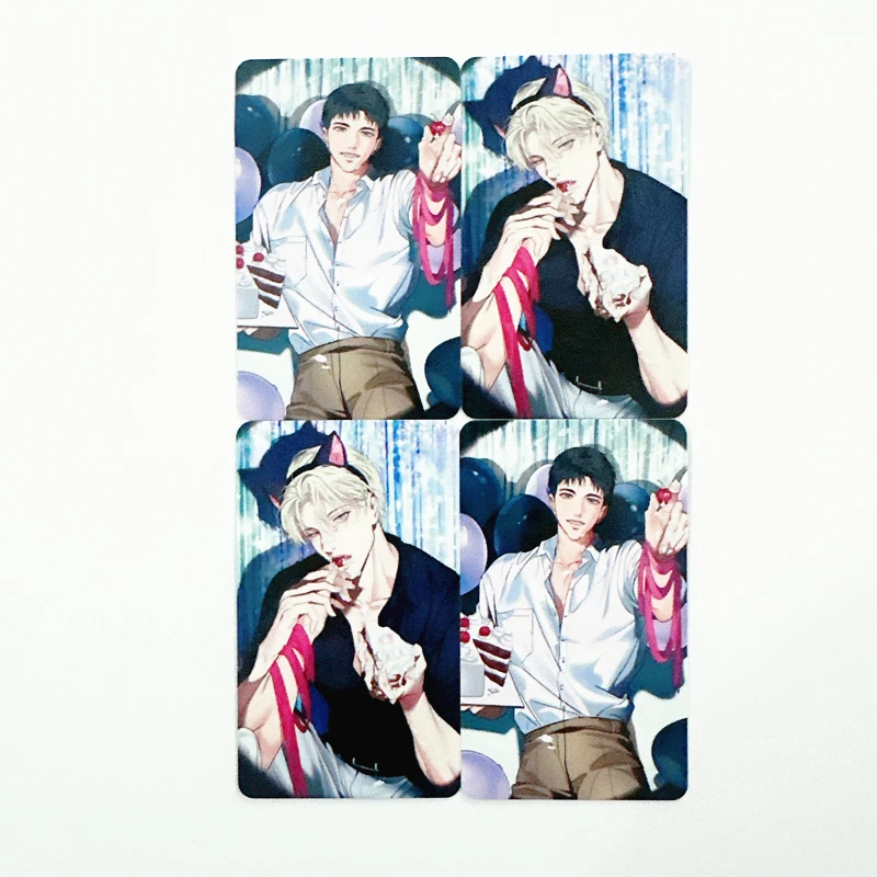 4 ชิ้น/เซ็ตเกาหลีมังงะการ์ด Lomo Baek Cirrus, Yeon Skylar ตัวการ์ตูน 3 นิ้ว Photocards แฟนของขวัญ
