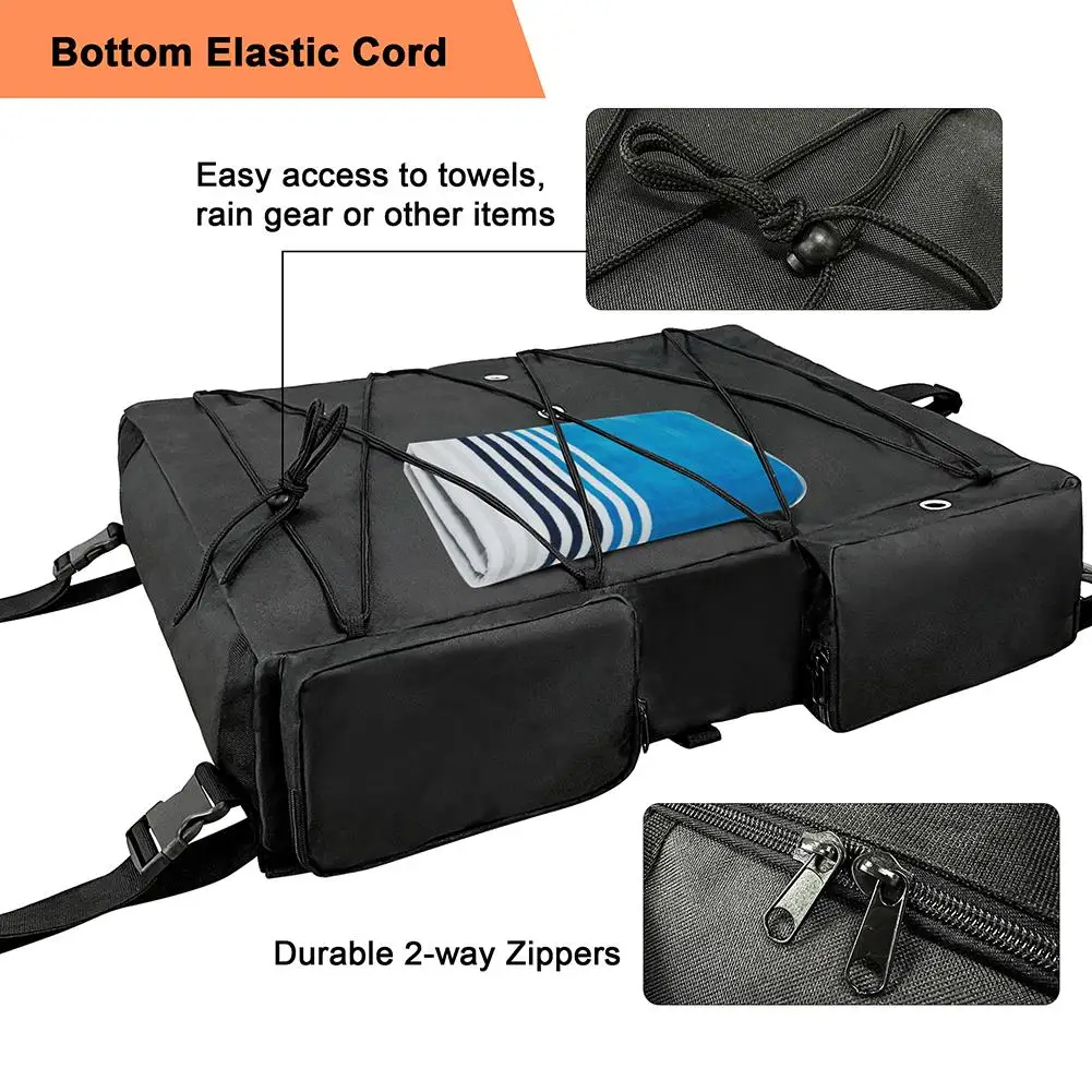Kits de Escape de inundación para botes, bolsa de almacenamiento con cuerda elástica, impermeable, de gran capacidad, tela Oxford 600D